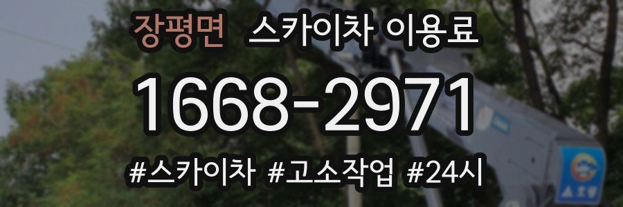 장평면 스카이차 이용료