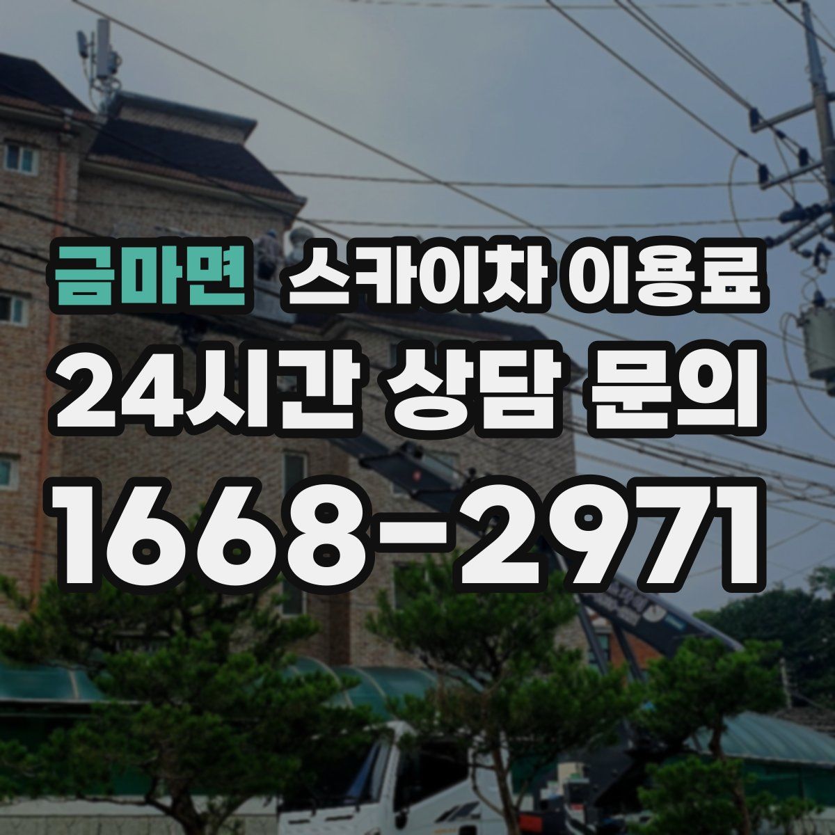 금마면 스카이차 이용료