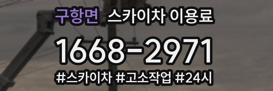 구항면 스카이차 이용료