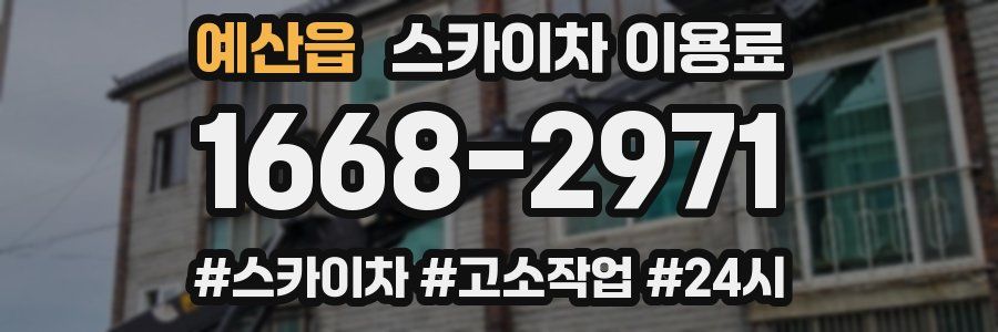 예산읍 스카이차 이용료
