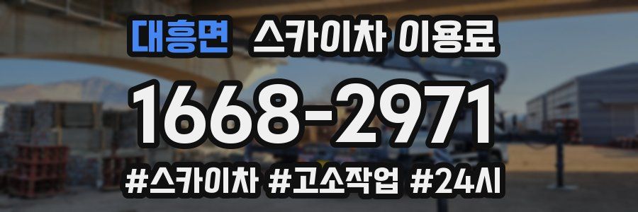 대흥면 스카이차 이용료