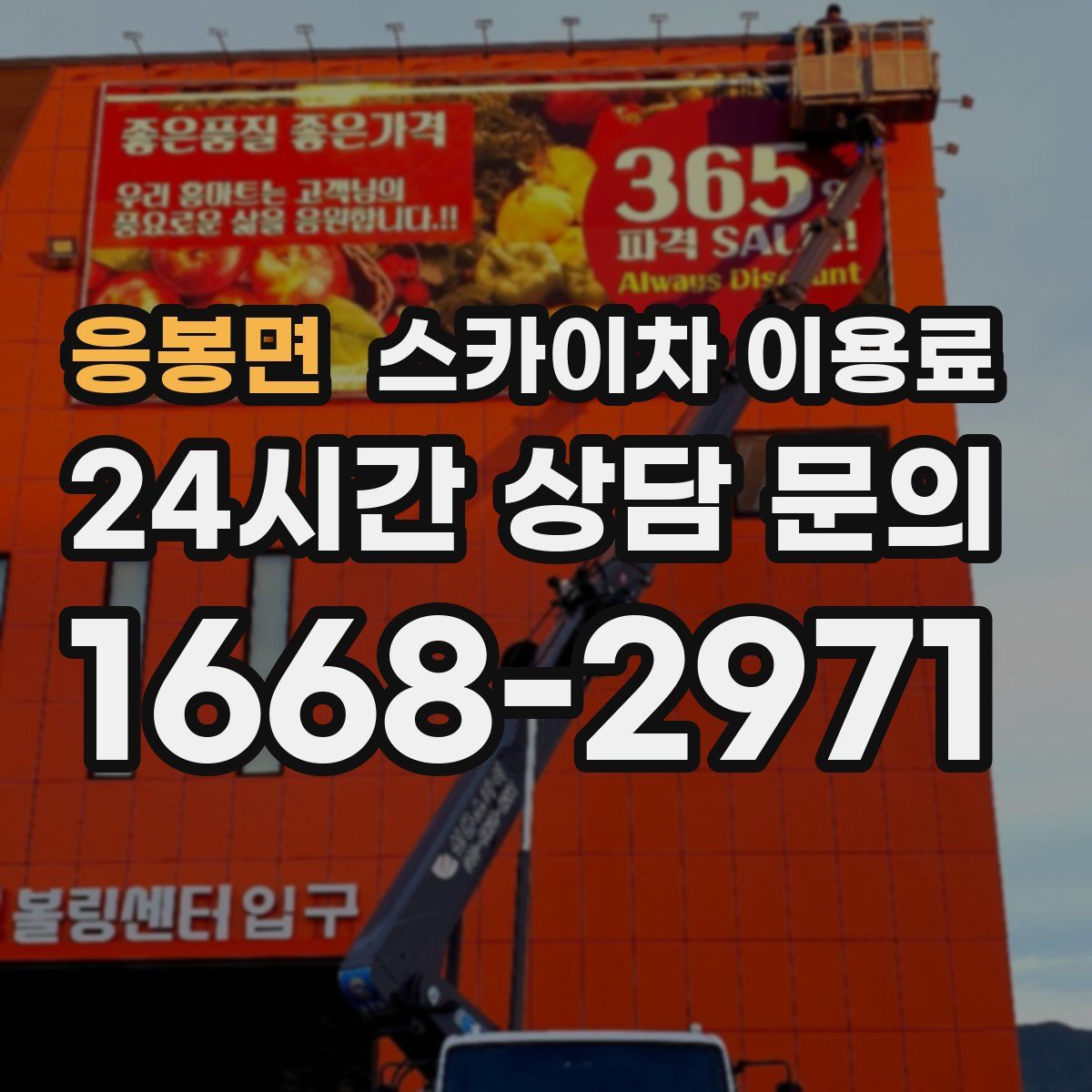 응봉면 스카이차 이용료