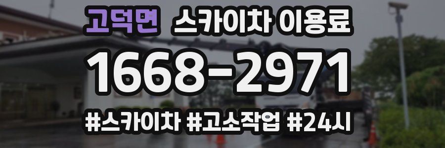 고덕면 스카이차 이용료