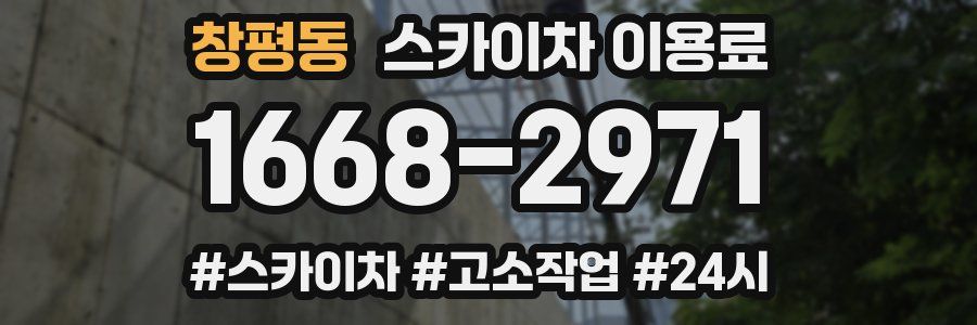 창평동 스카이차 이용료