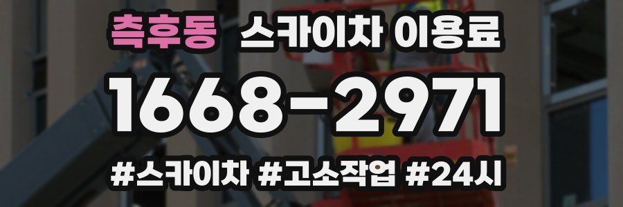 측후동 스카이차 이용료