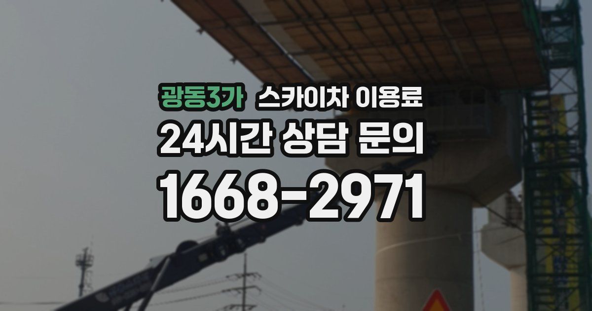 광동3가 스카이차 이용료