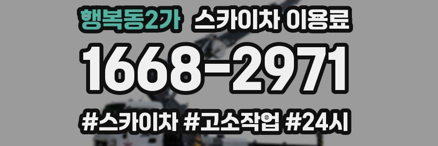 행복동2가 스카이차 이용료
