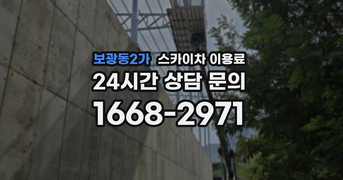 보광동2가 스카이차 이용료