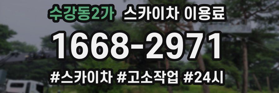수강동2가 스카이차 이용료