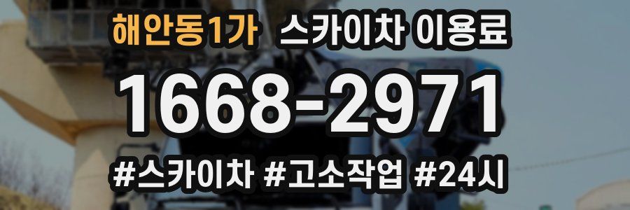 해안동1가 스카이차 이용료