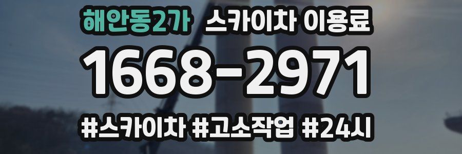 해안동2가 스카이차 이용료
