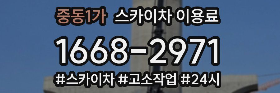 중동1가 스카이차 이용료