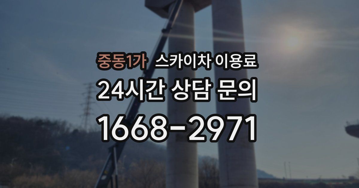 중동1가 스카이차 이용료