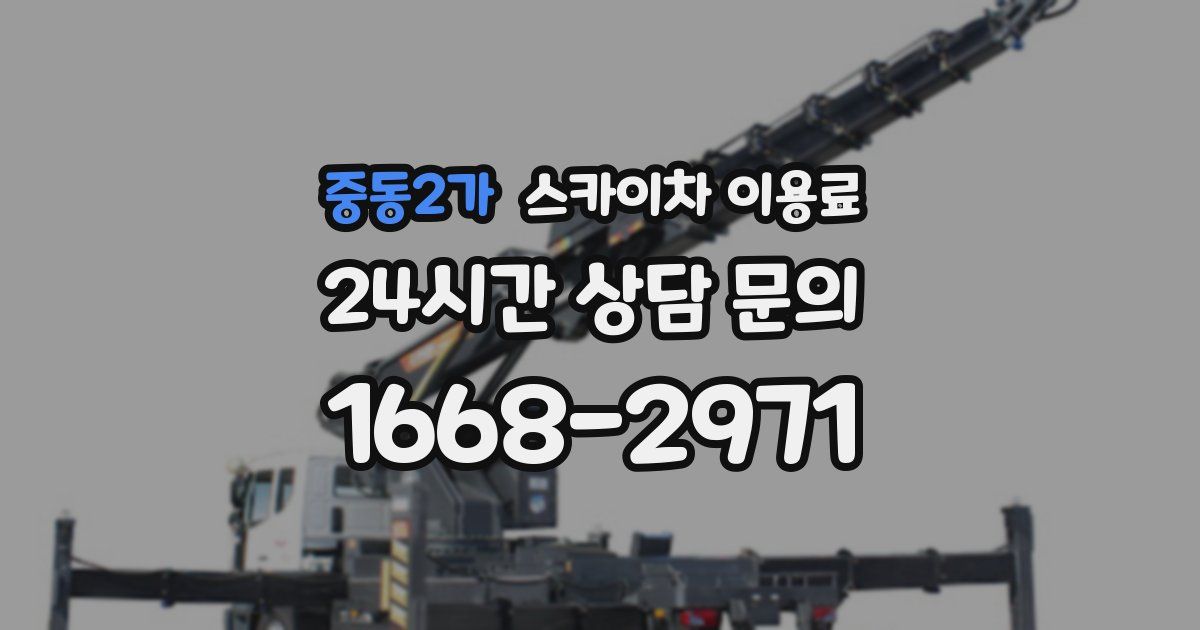 중동2가 스카이차 이용료