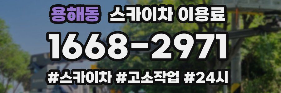 용해동 스카이차 이용료