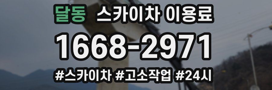달동 스카이차 이용료