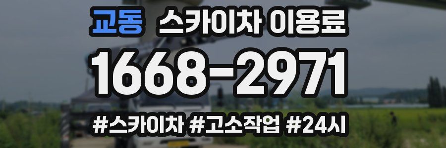 교동 스카이차 이용료