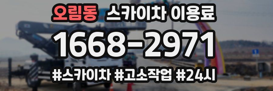 오림동 스카이차 이용료