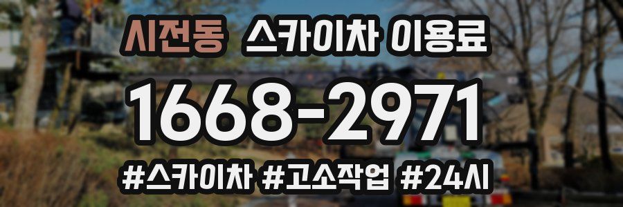 시전동 스카이차 이용료