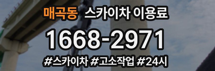 매곡동 스카이차 이용료