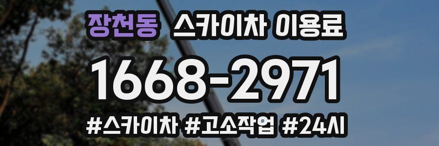 장천동 스카이차 이용료