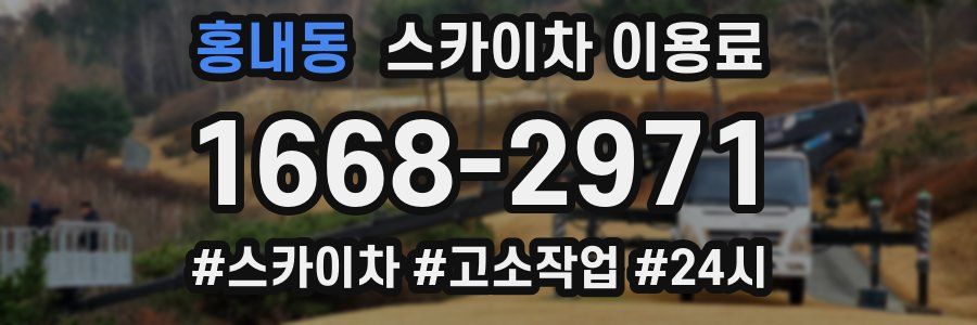 홍내동 스카이차 이용료