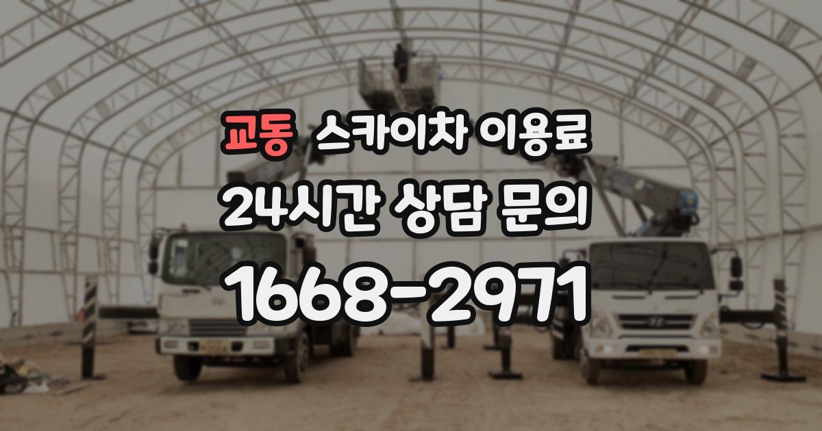 교동 스카이차 이용료
