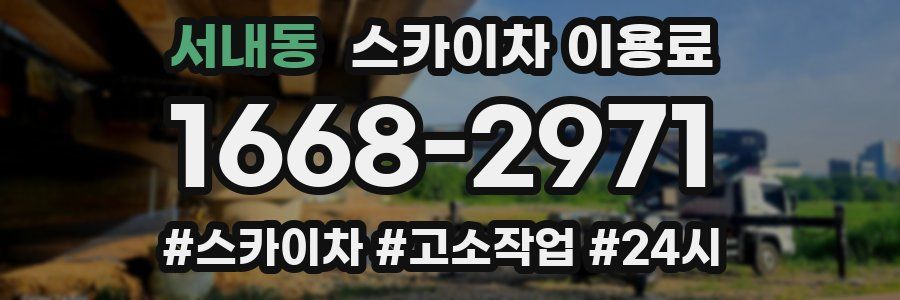 서내동 스카이차 이용료