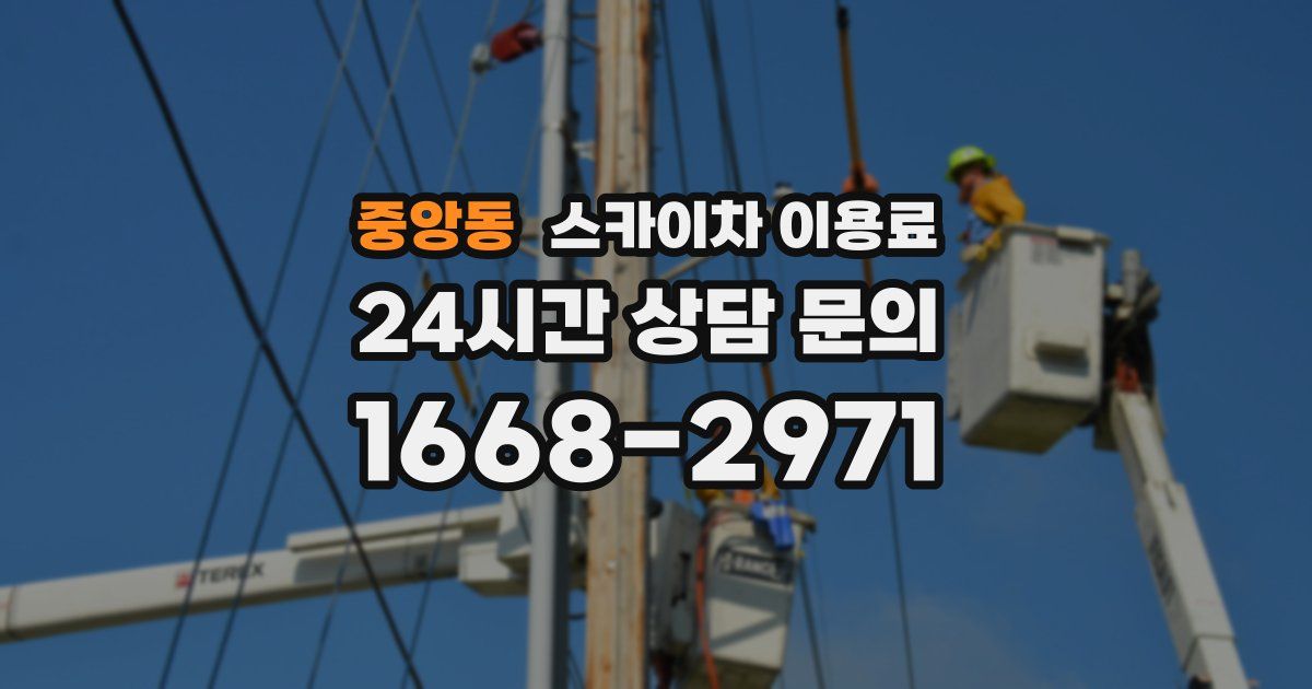 중앙동 스카이차 이용료