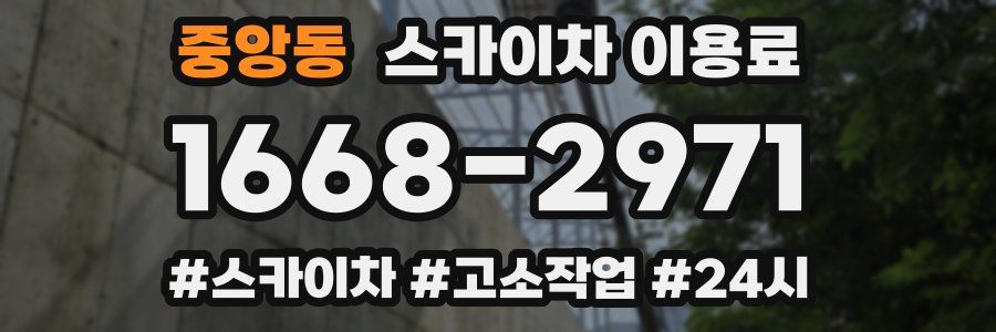 중앙동 스카이차 이용료