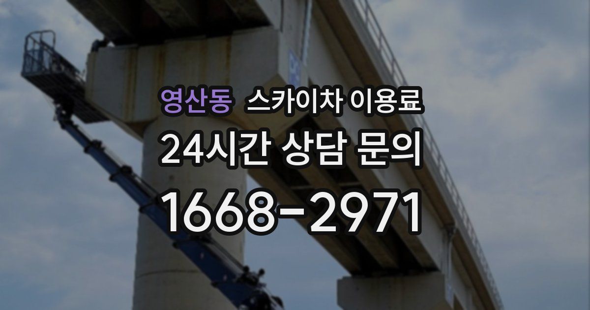 영산동 스카이차 이용료