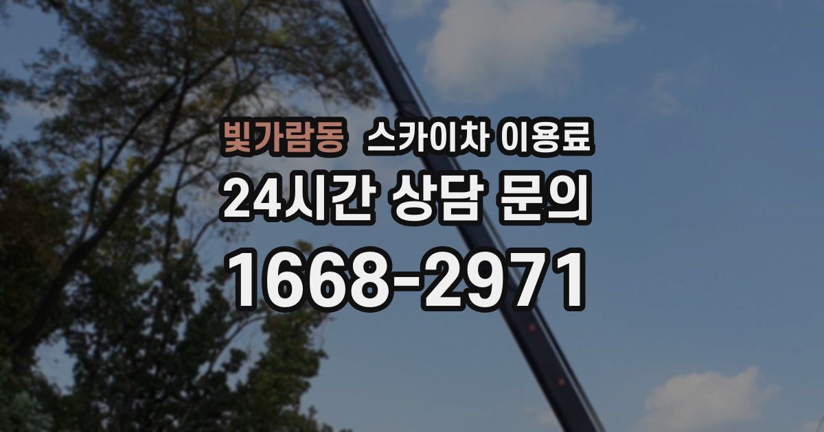 빛가람동 스카이차 이용료