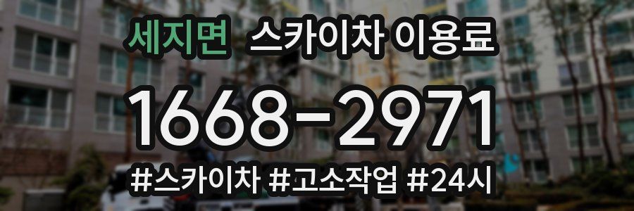 세지면 스카이차 이용료