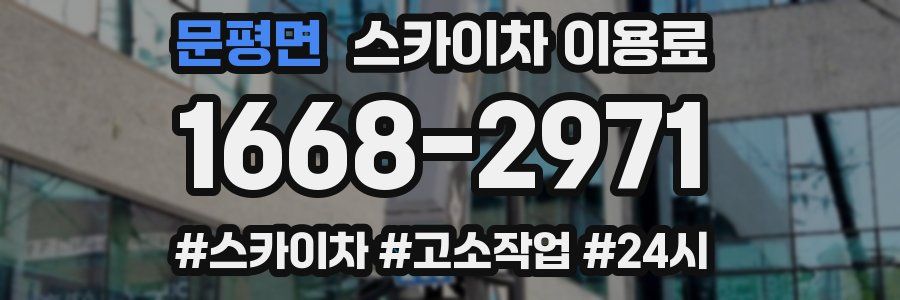 문평면 스카이차 이용료