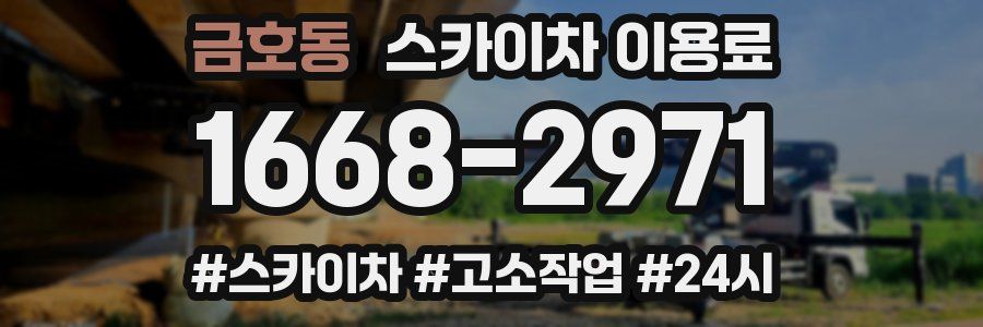 금호동 스카이차 이용료