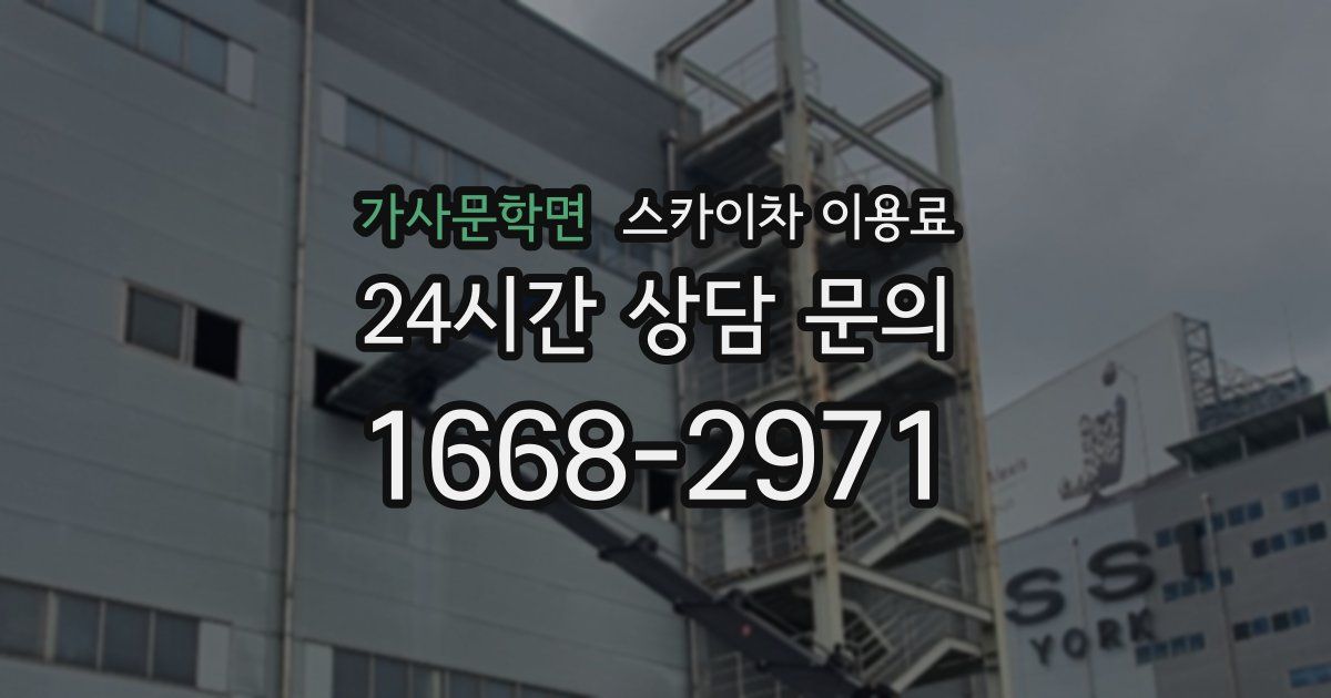 가사문학면 스카이차 이용료
