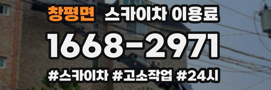 창평면 스카이차 이용료