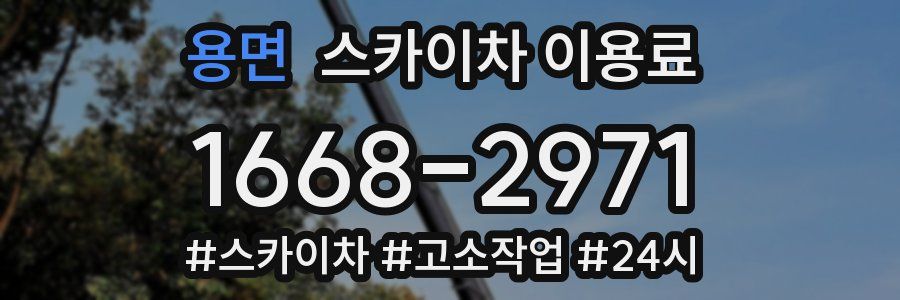 용면 스카이차 이용료