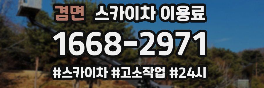 겸면 스카이차 이용료