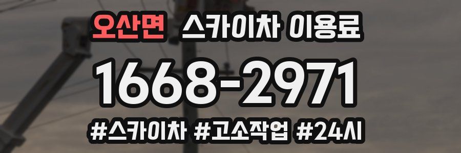 오산면 스카이차 이용료