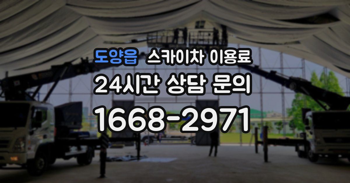 도양읍 스카이차 이용료