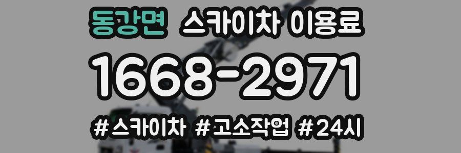 동강면 스카이차 이용료