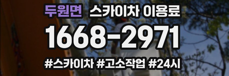 두원면 스카이차 이용료