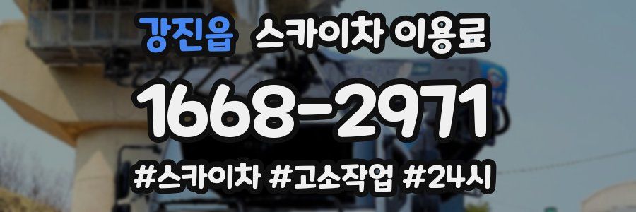 강진읍 스카이차 이용료