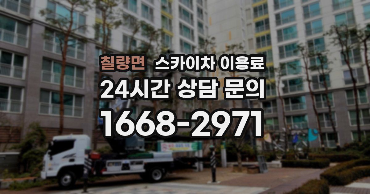 칠량면 스카이차 이용료