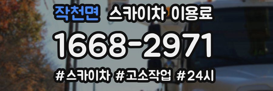 작천면 스카이차 이용료
