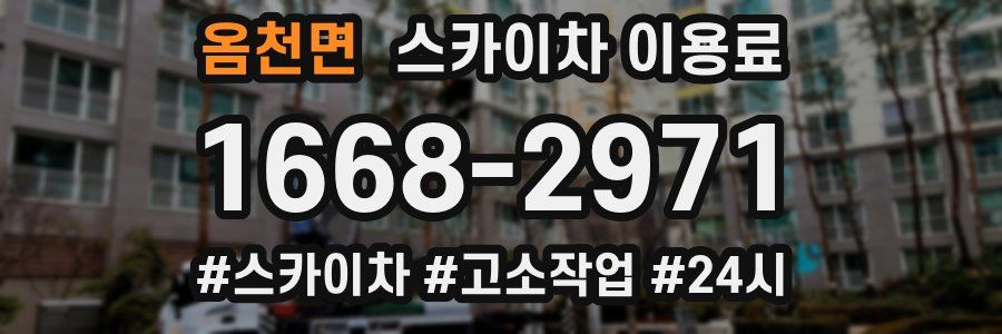 옴천면 스카이차 이용료