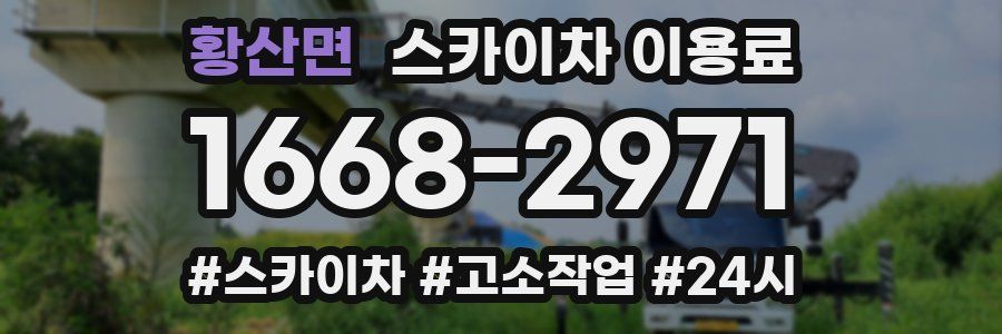 황산면 스카이차 이용료