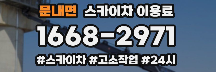 문내면 스카이차 이용료