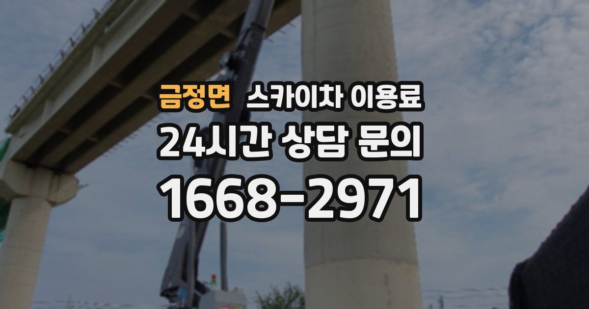 금정면 스카이차 이용료